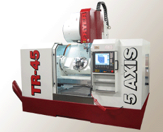 Fryer 5-Axis CNC Machining Center and two Summit vertical mills